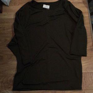 Olive green dolman style tunic